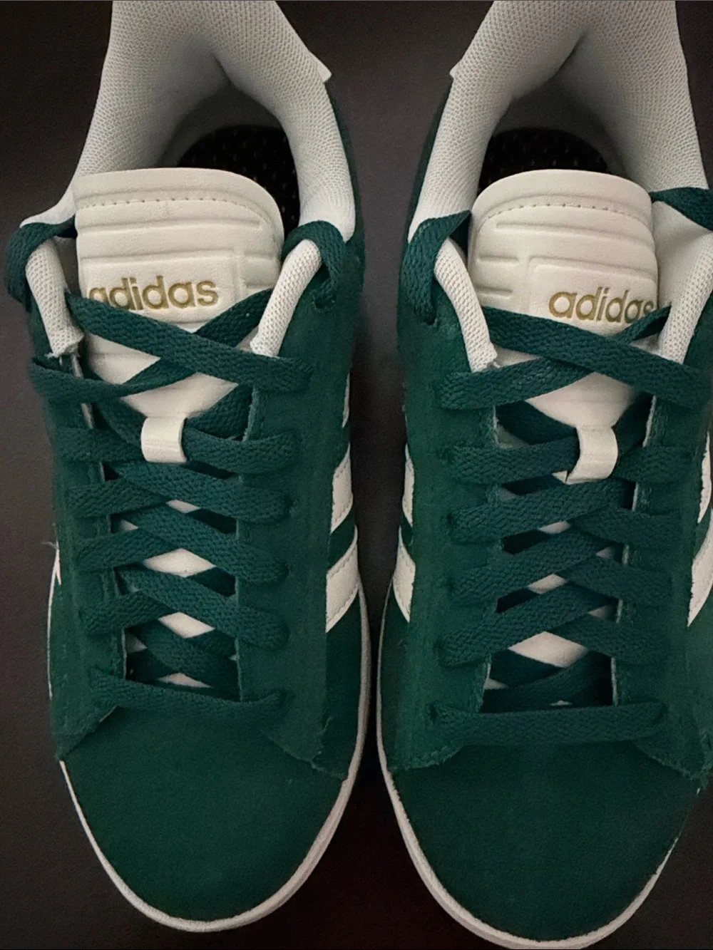 Adidas green & white Sneakers.